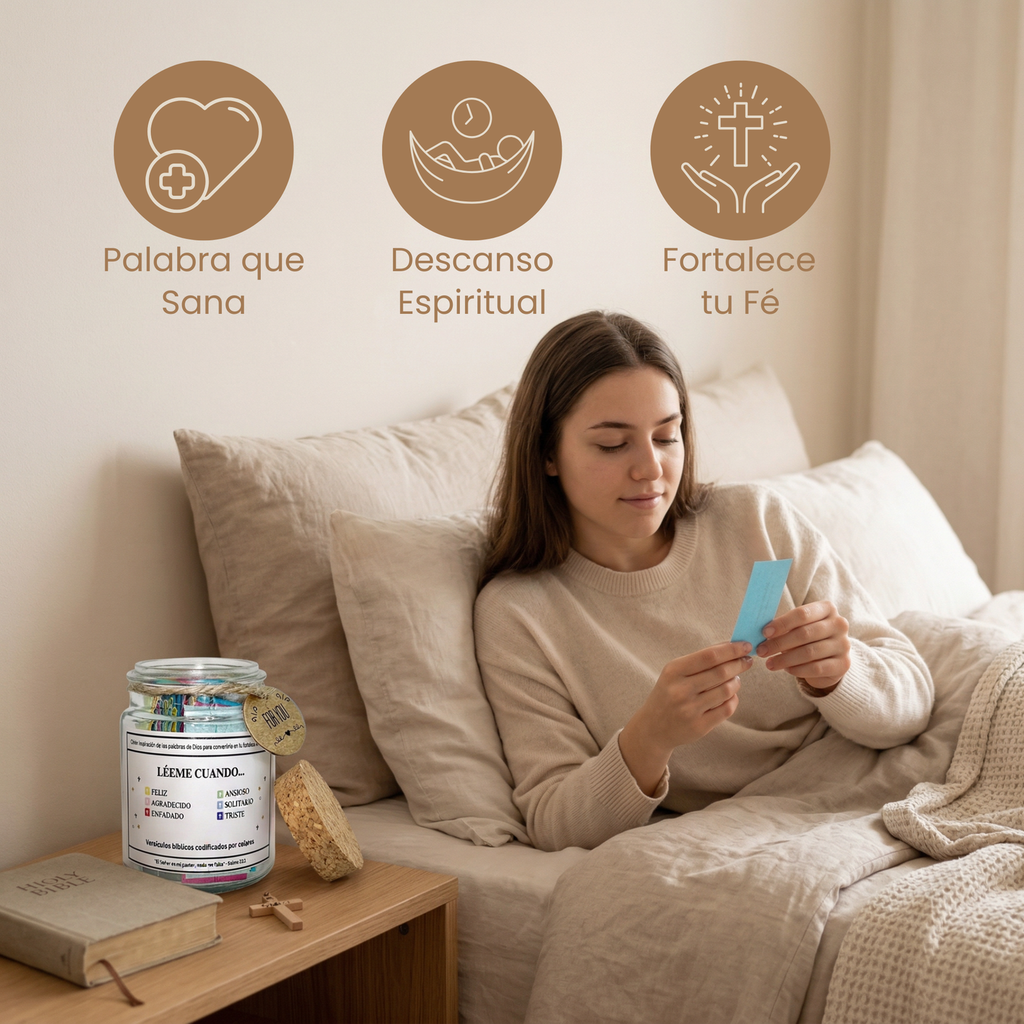Frasco de Versículos de la Biblia